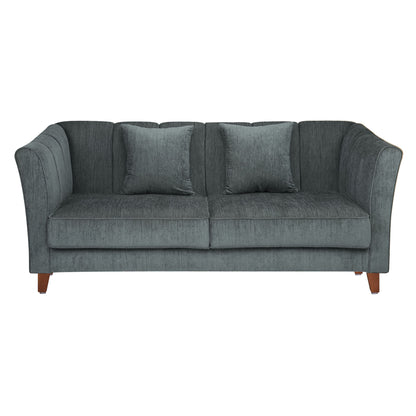 Zeel Fabric Sofa with Throw Cushion - Grey