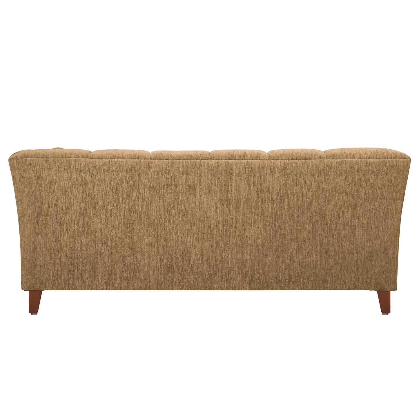 Zeel Fabric Sofa with Throw Cushion - Brown