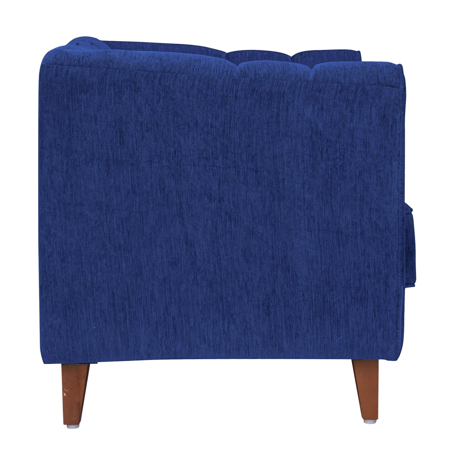 Zeel Fabric Sofa with Throw Cushion - Blue