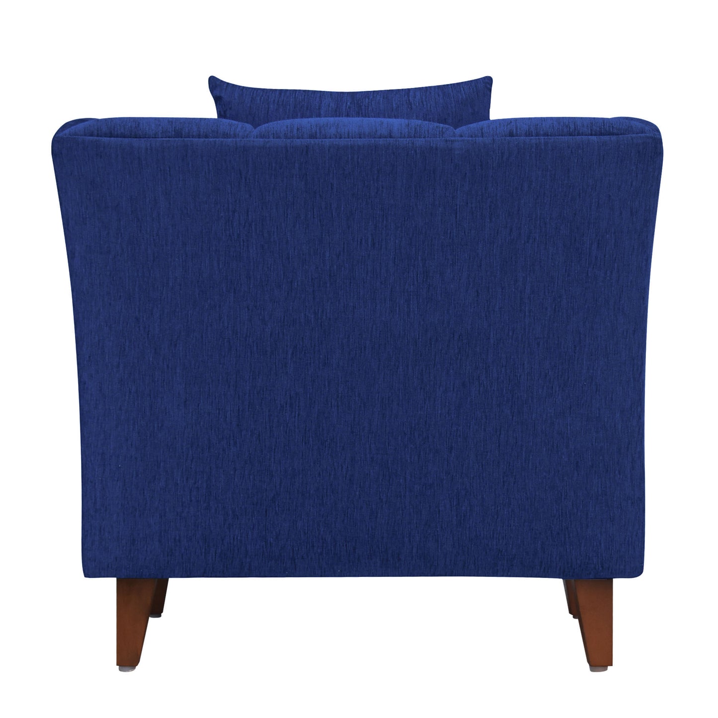 Zeel Fabric Sofa with Throw Cushion - Blue