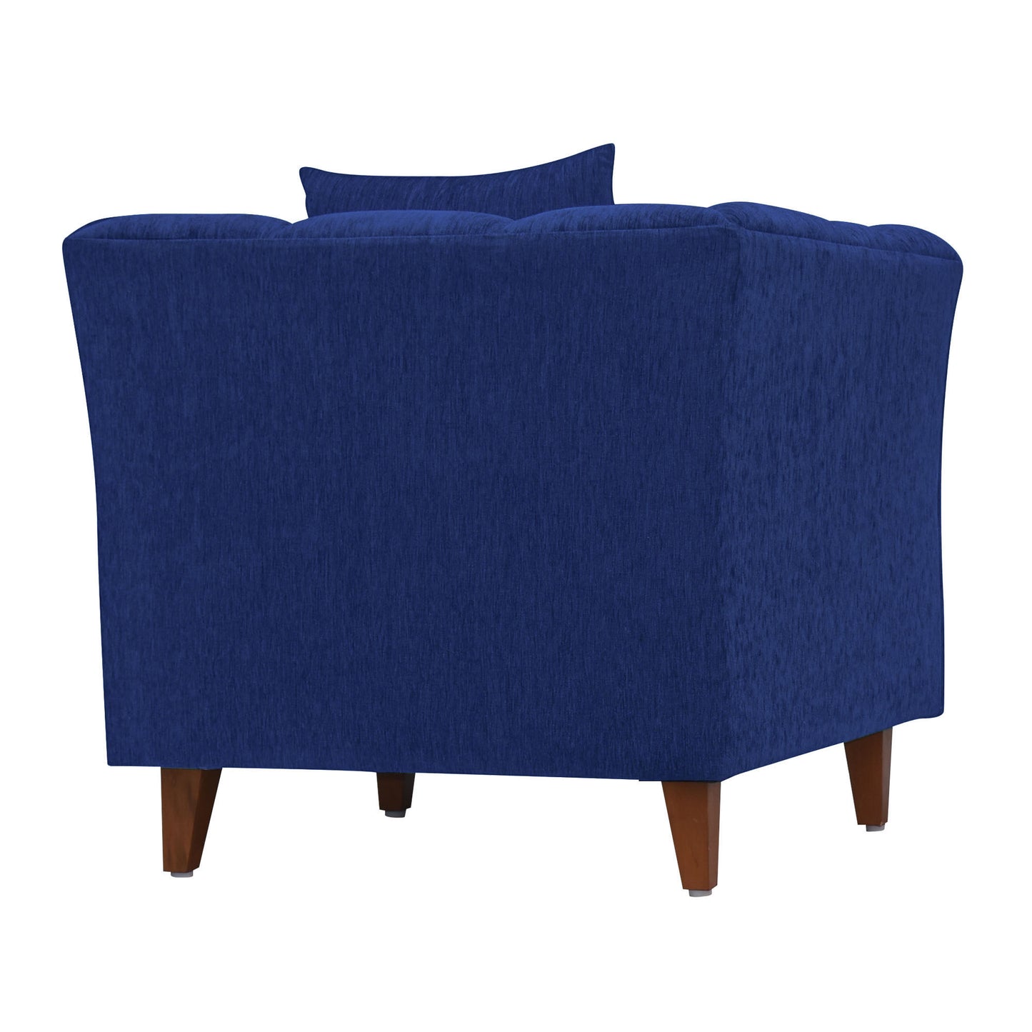 Zeel Fabric Sofa with Throw Cushion - Blue