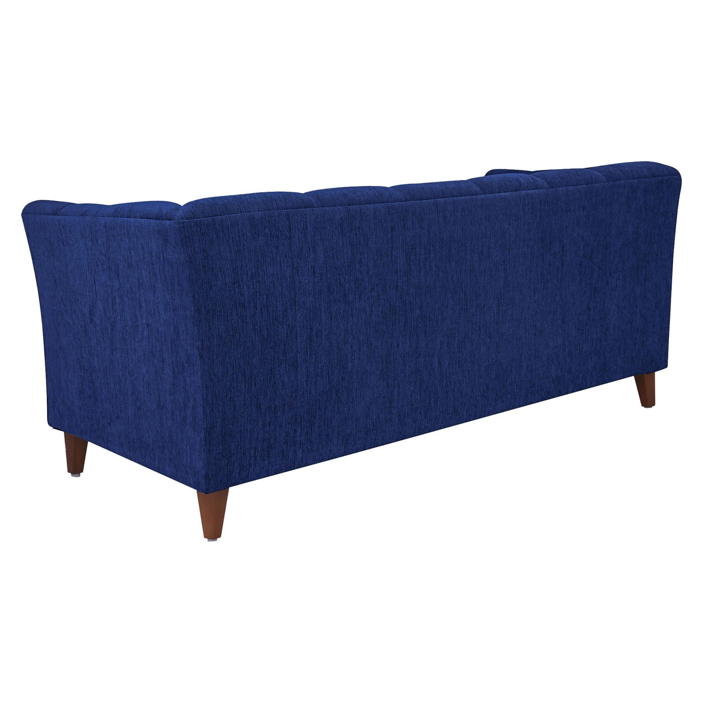 Zeel Fabric Sofa with Throw Cushion - Blue