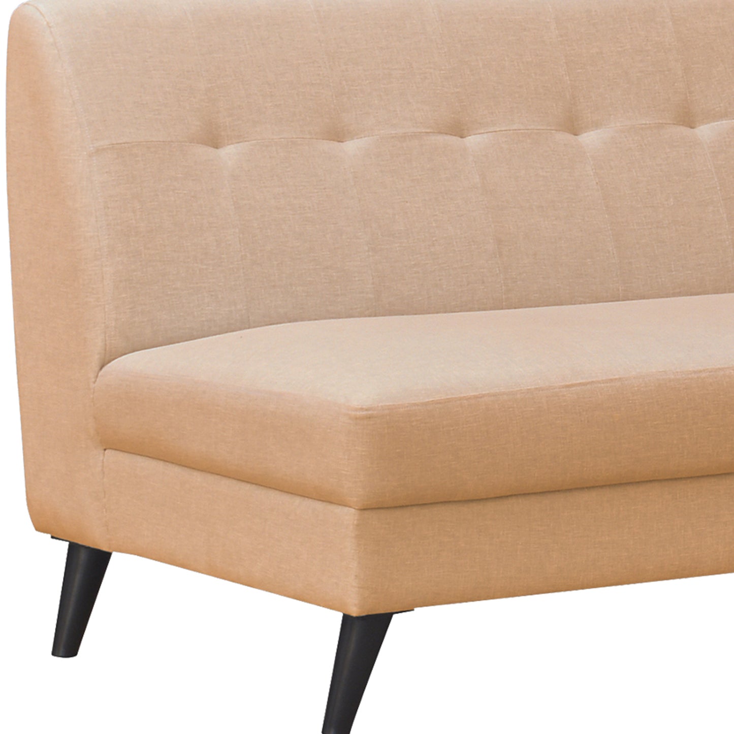 Jewel Tufted Back Sofa - Orange