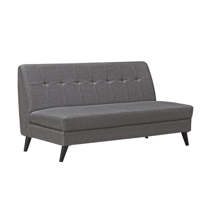 Jewel Tufted Back Sofa - Grey