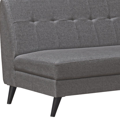 Jewel Tufted Back Sofa - Grey