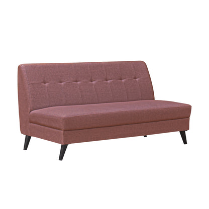 Jewel Tufted Back Sofa - Rust