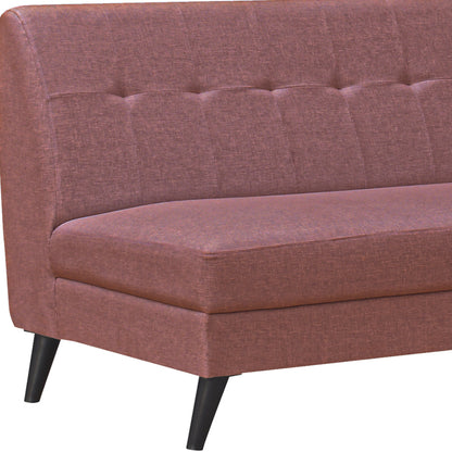 Jewel Tufted Back Sofa - Rust