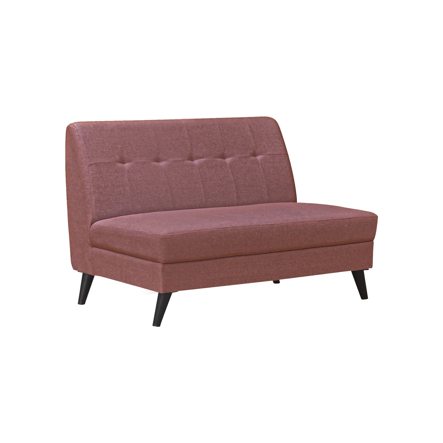 Jewel Tufted Back Sofa - Rust