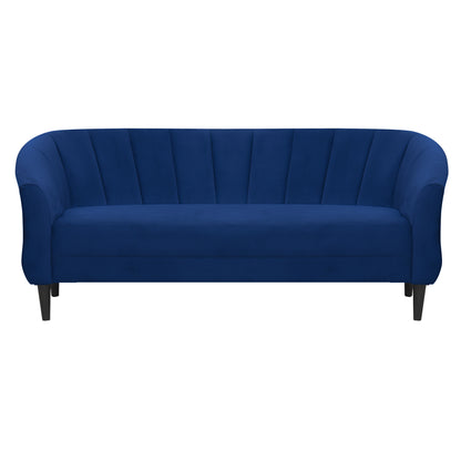 Persia Velvet Fabric Sofa - Blue