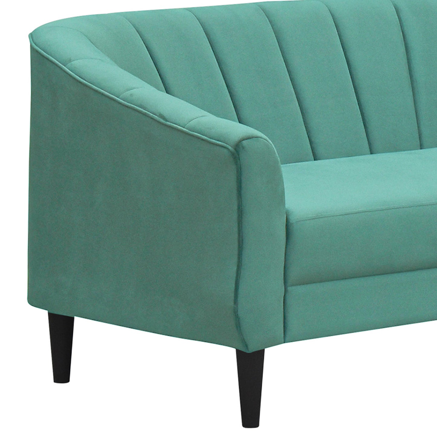 Persia Velvet Fabric Sofa - Sea Green