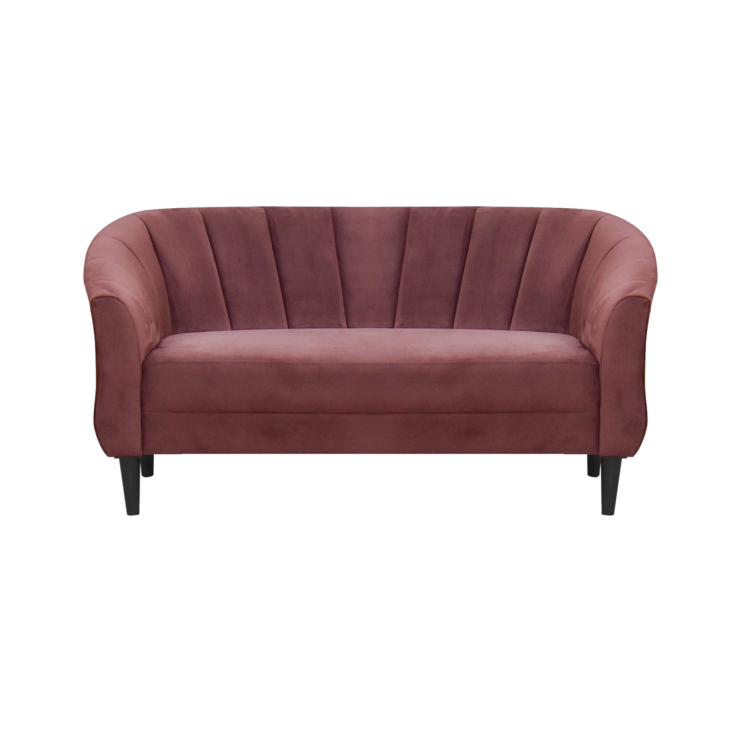 Persia Velvet Fabric Sofa - Dark Pink