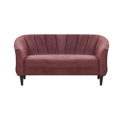 Persia Velvet Fabric Sofa - Dark Pink