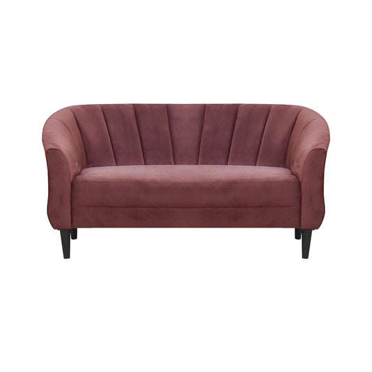 Persia Velvet Fabric Sofa - Dark Pink