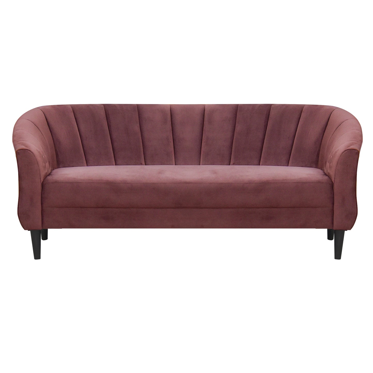 Persia Velvet Fabric Sofa - Dark Pink