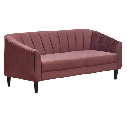 Persia Velvet Fabric Sofa - Dark Pink