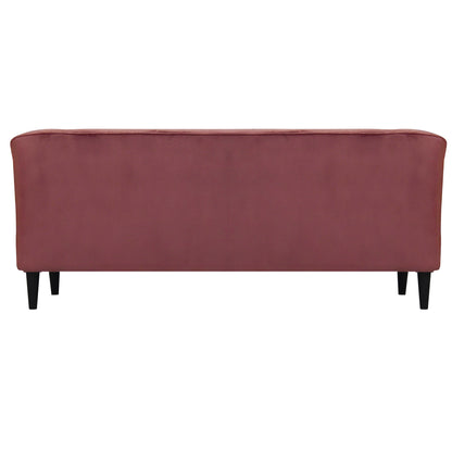 Persia Velvet Fabric Sofa - Dark Pink