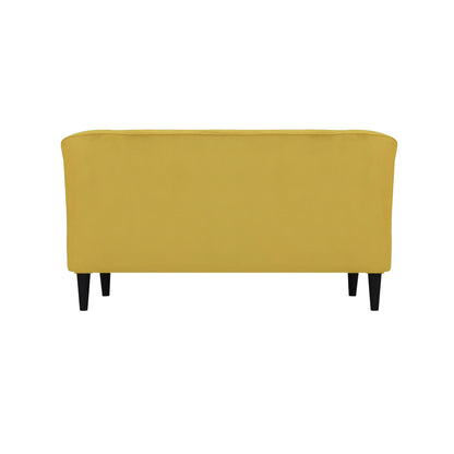 Persia Velvet Fabric Sofa - Yellow