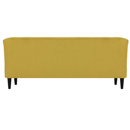 Persia Velvet Fabric Sofa - Yellow