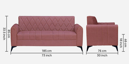 Alphine Fabric 3 Seater Sofa