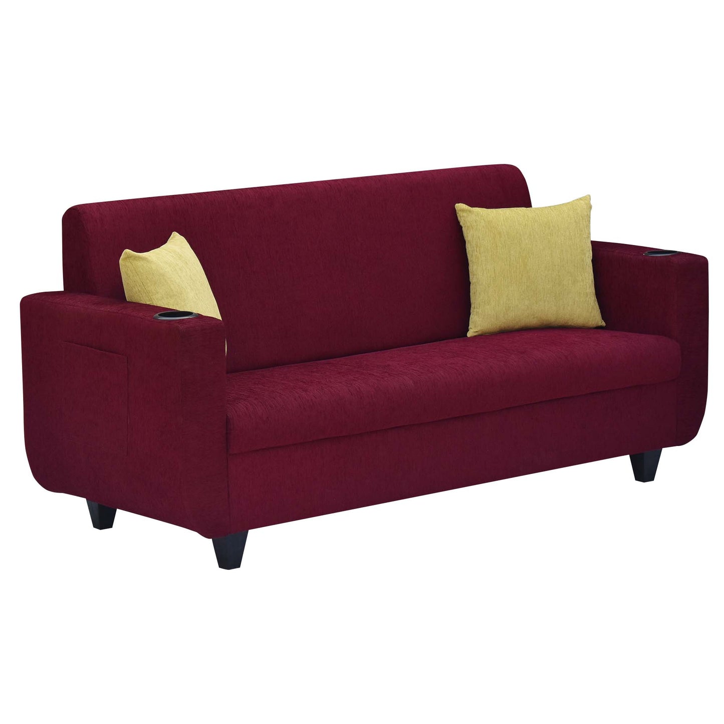 Nikon Fabric Sofa - Maroon