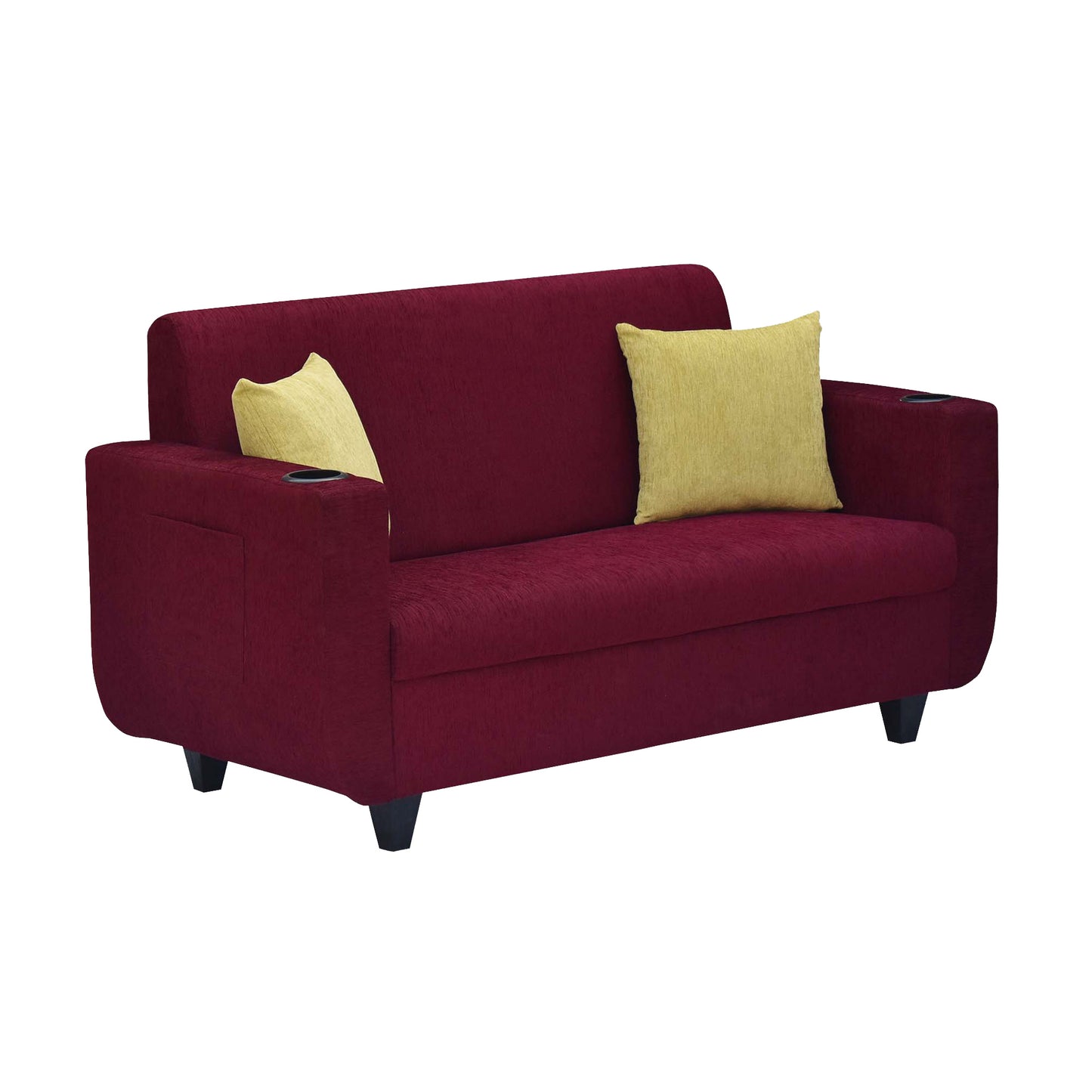 Nikon Fabric Sofa - Maroon