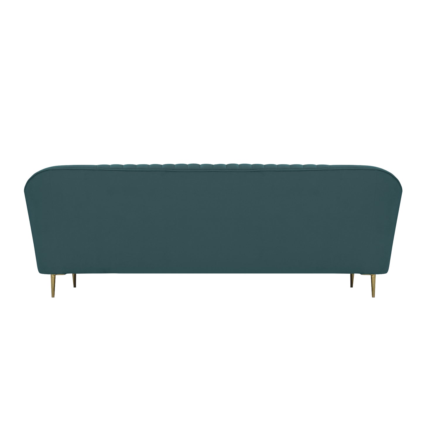 Nikia Quilted Back Fabric Sofa - Green