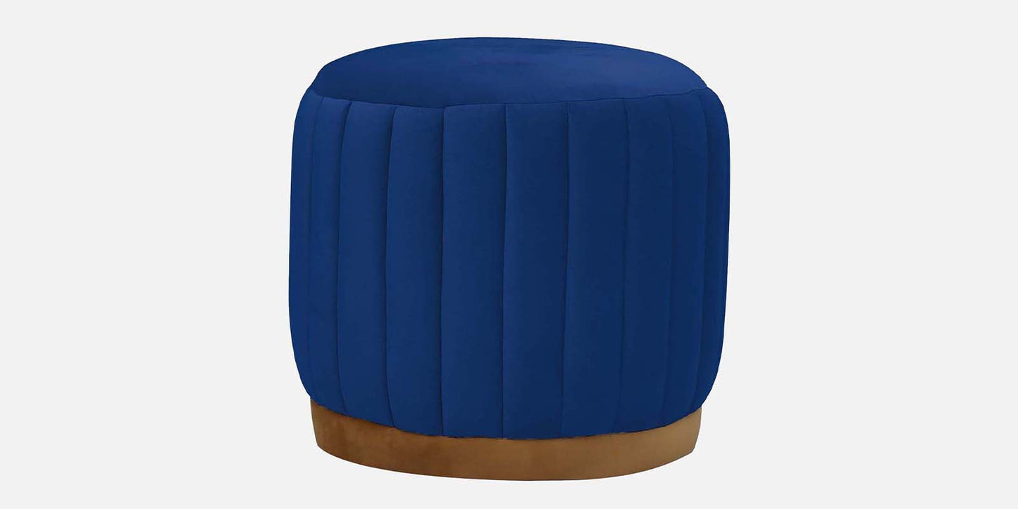 Jewel Tufted Ottoman/Pouffee - Blue