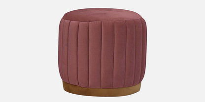 Jewel Tufted Ottoman/Pouffee - Dark Pink