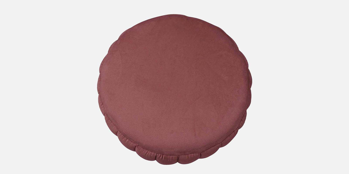 Jewel Tufted Ottoman/Pouffee - Dark Pink