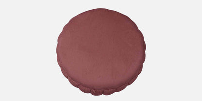 Jewel Tufted Ottoman/Pouffee - Dark Pink