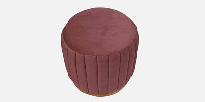 Jewel Tufted Ottoman/Pouffee - Dark Pink