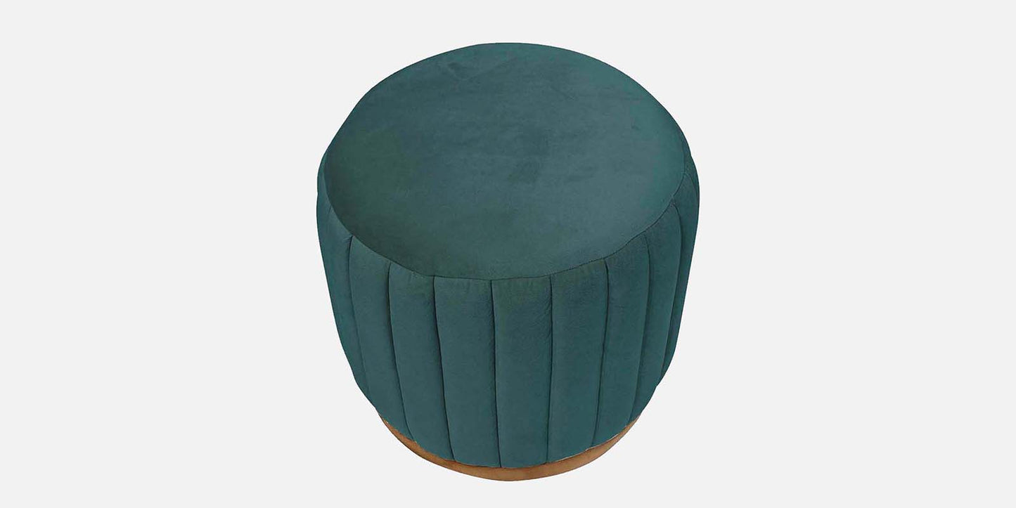 Jewel Tufted Ottoman/Pouffee - Green