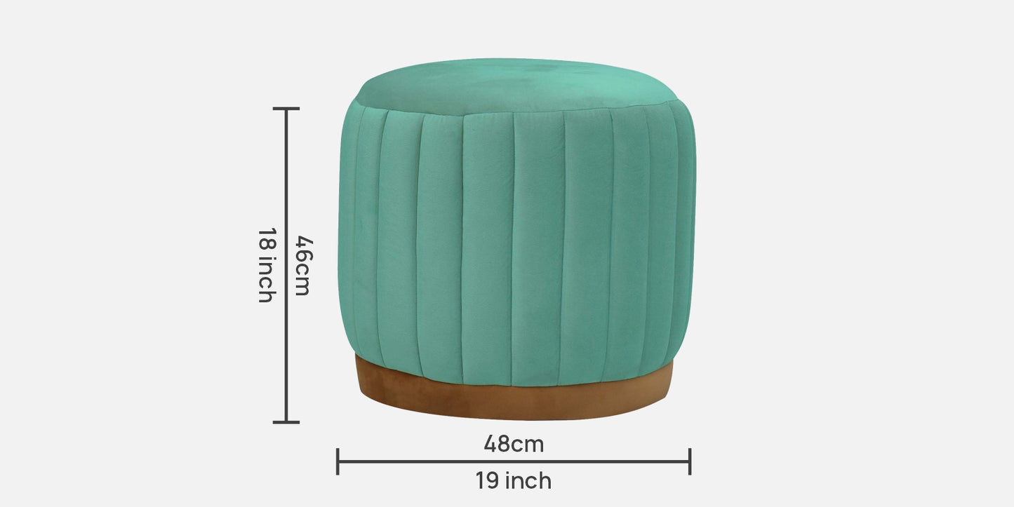 Jewel Tufted Ottoman/Pouffee - Sea Green