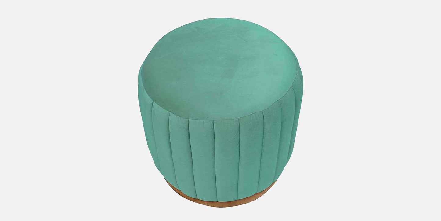 Jewel Tufted Ottoman/Pouffee - Sea Green