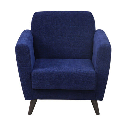 Kyler Fabric Sofa- Blue