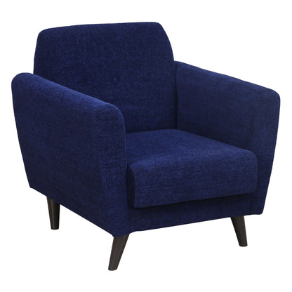 Kyler Fabric Sofa- Blue