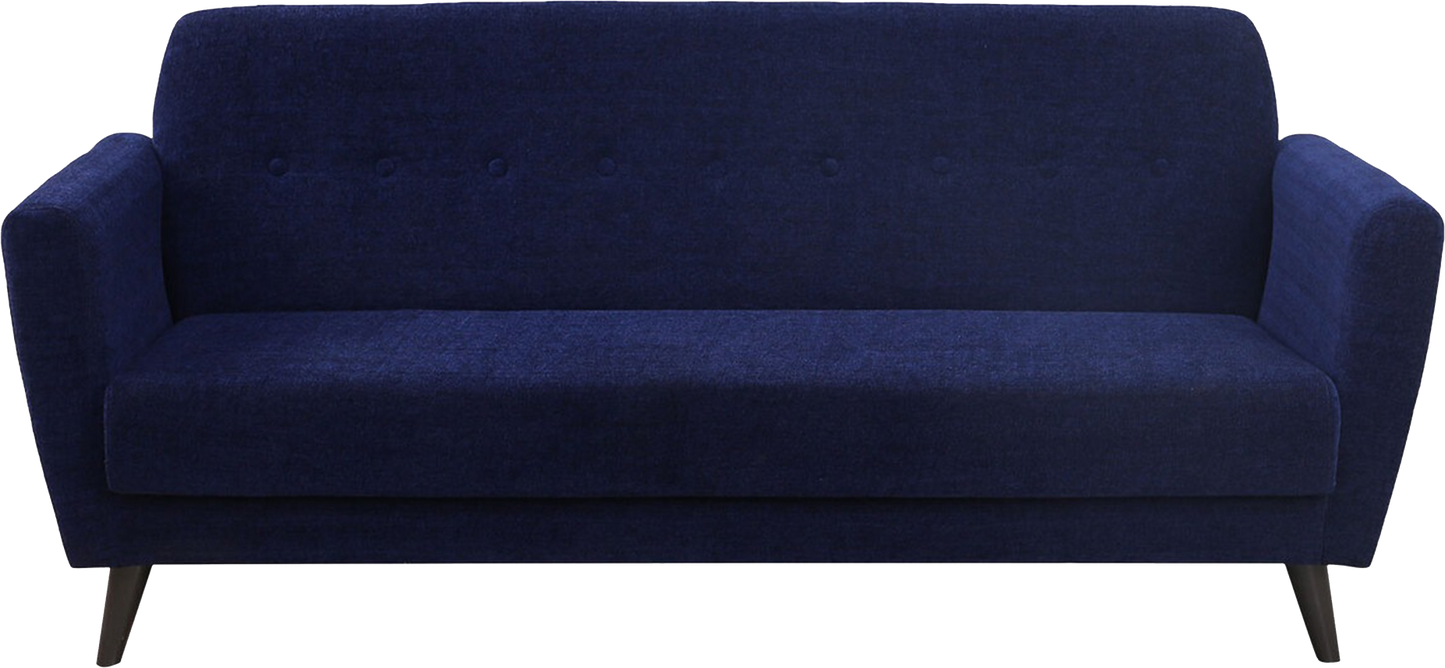 Kyler Fabric Sofa- Blue