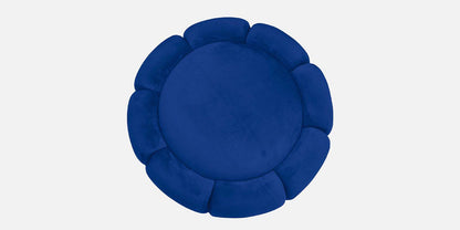 Lux Fabric Ottoman- Blue