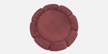 Lux Fabric Ottoman- Dark Pink