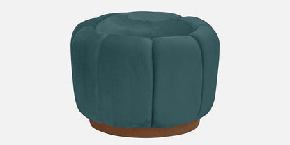 Lux Fabric Ottoman- Green