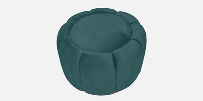 Lux Fabric Ottoman- Green