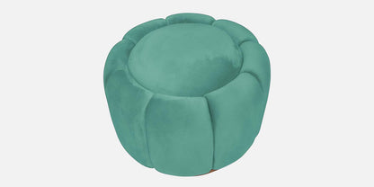 Lux Fabric Ottoman- Sea Green