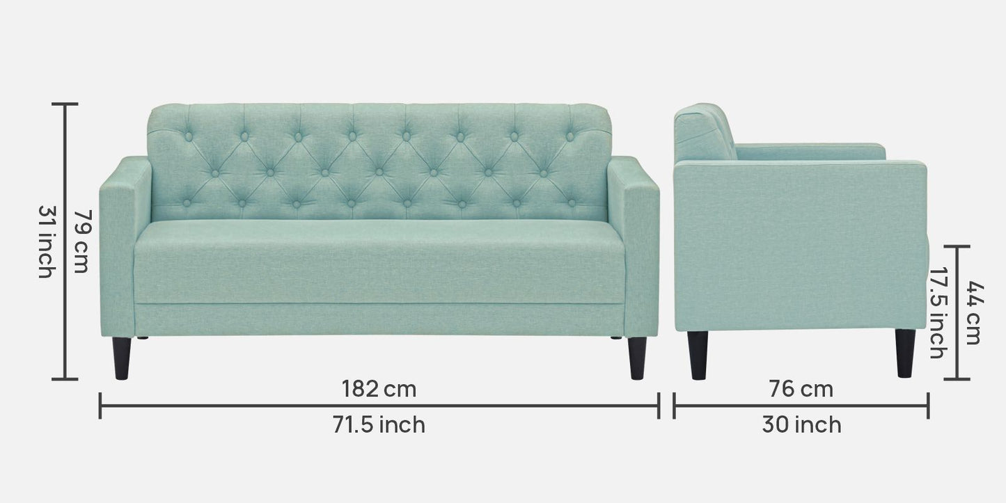 Eden Tufted Back Sofa - LIGHT GREEN