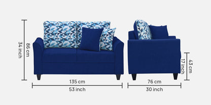 Paris Fabric Sofa- BLUE