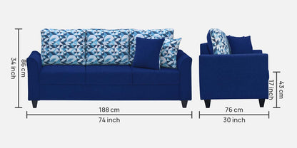 Paris Fabric Sofa- BLUE