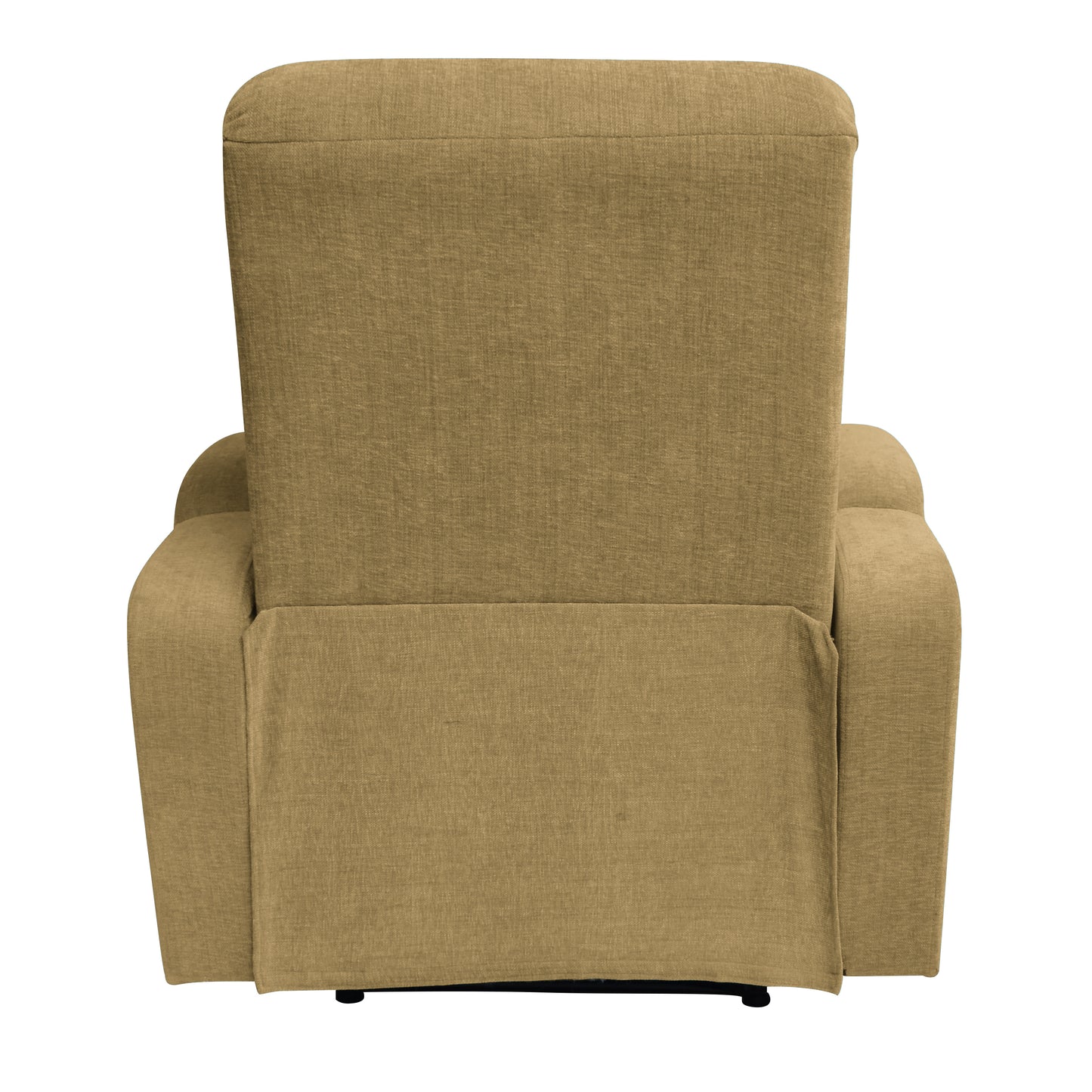 Louis Fabric 1 Seater Recliner With Pullout Lever - Mehandi