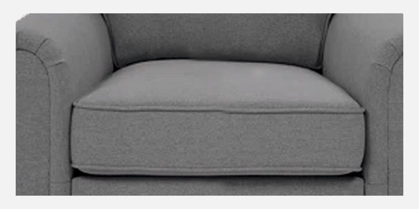 Sarra Cushion Back Sofa- Grey