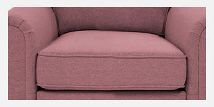 Sarra Cushion Back Sofa- Dark Pink