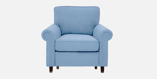 Sarra Cushion Back Sofa- Light Blue