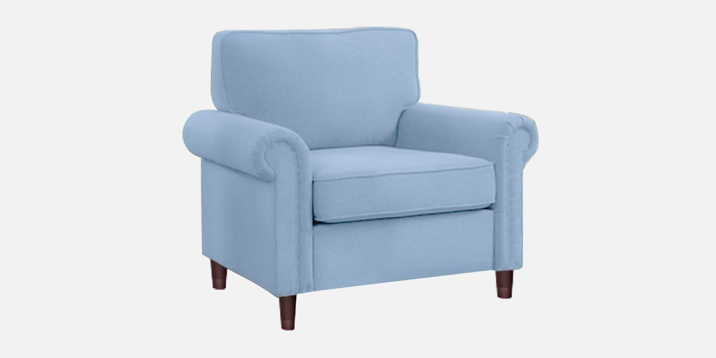 Sarra Cushion Back Sofa- Light Blue